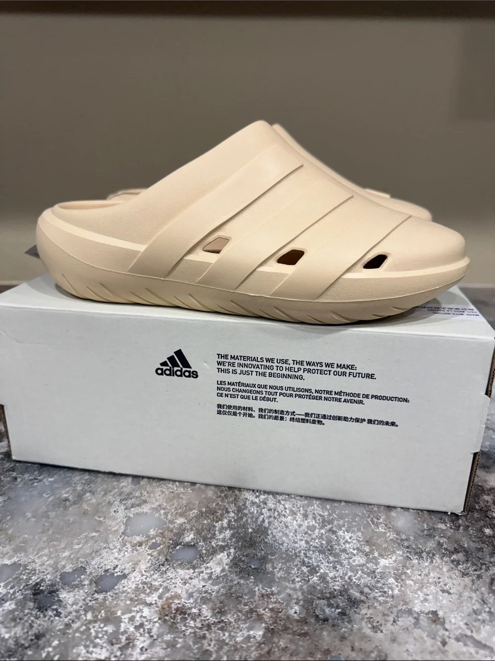 adidas Adicane Clog Kids Sandals in Beige